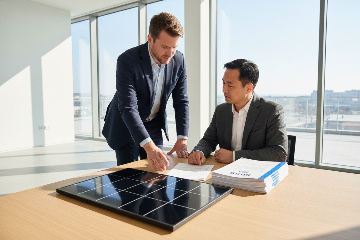 Global inspection firms like SGS and Intertek auditing Chinese solar shingle suppliers (ID#2)
