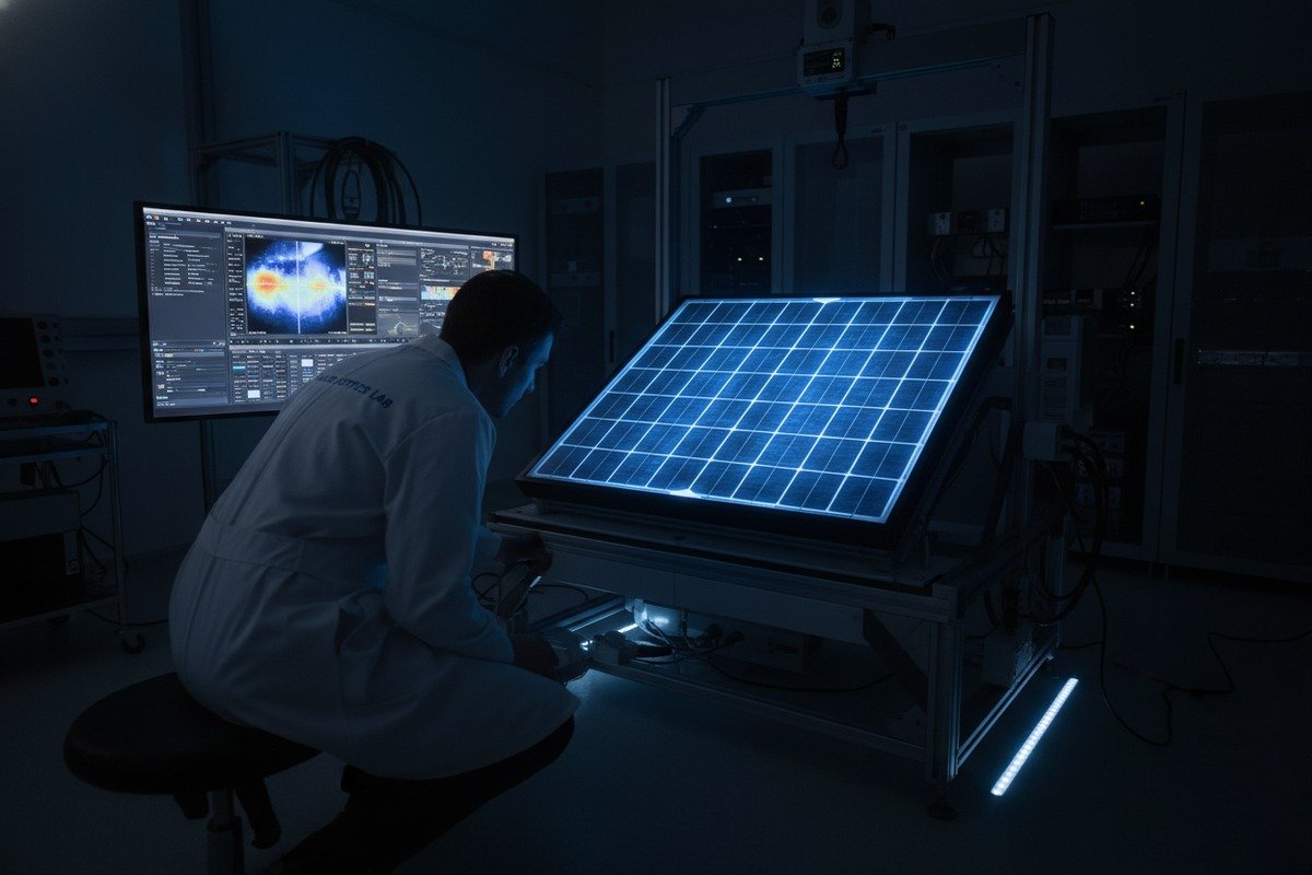 Factory quality control points including EL imaging and solar shingle flash tests (ID#4)