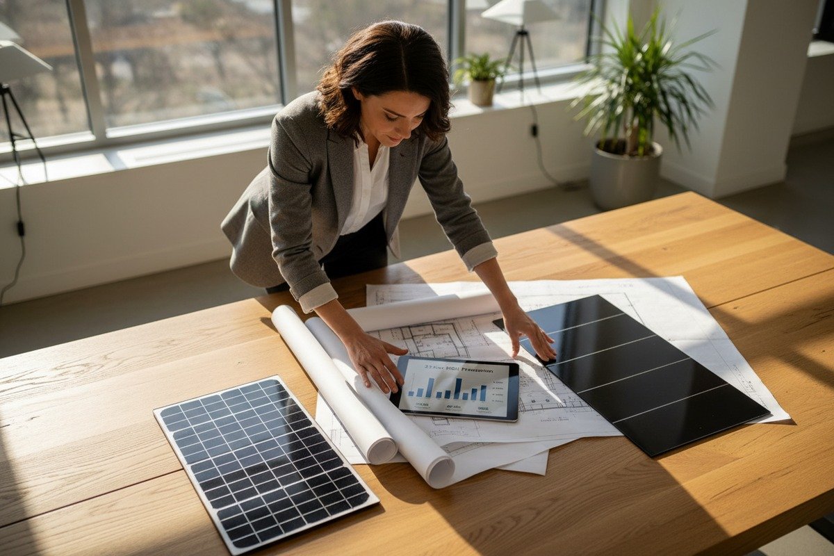 Comparison of monocrystalline silicon and thin-film technology for solar roof shingles (ID#1)