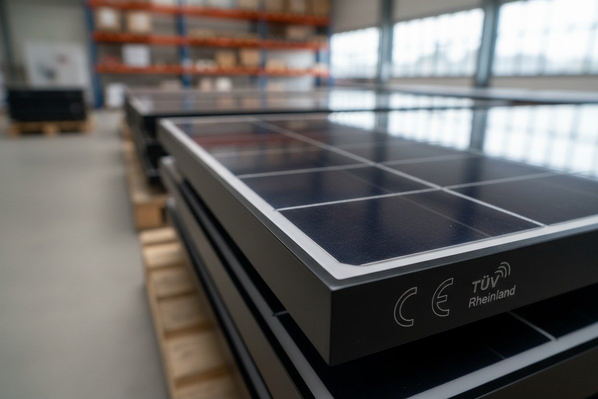 Verifying TUV and CE certifications for solar shingle wiring compliance and safety (ID#2)