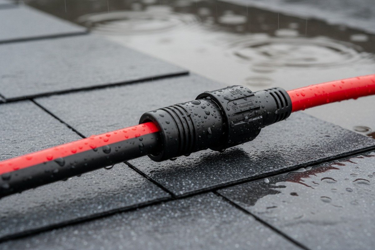 Wiring design preventing electrical fires and water leakage with IP67 connectors and AFCI (ID#3)
