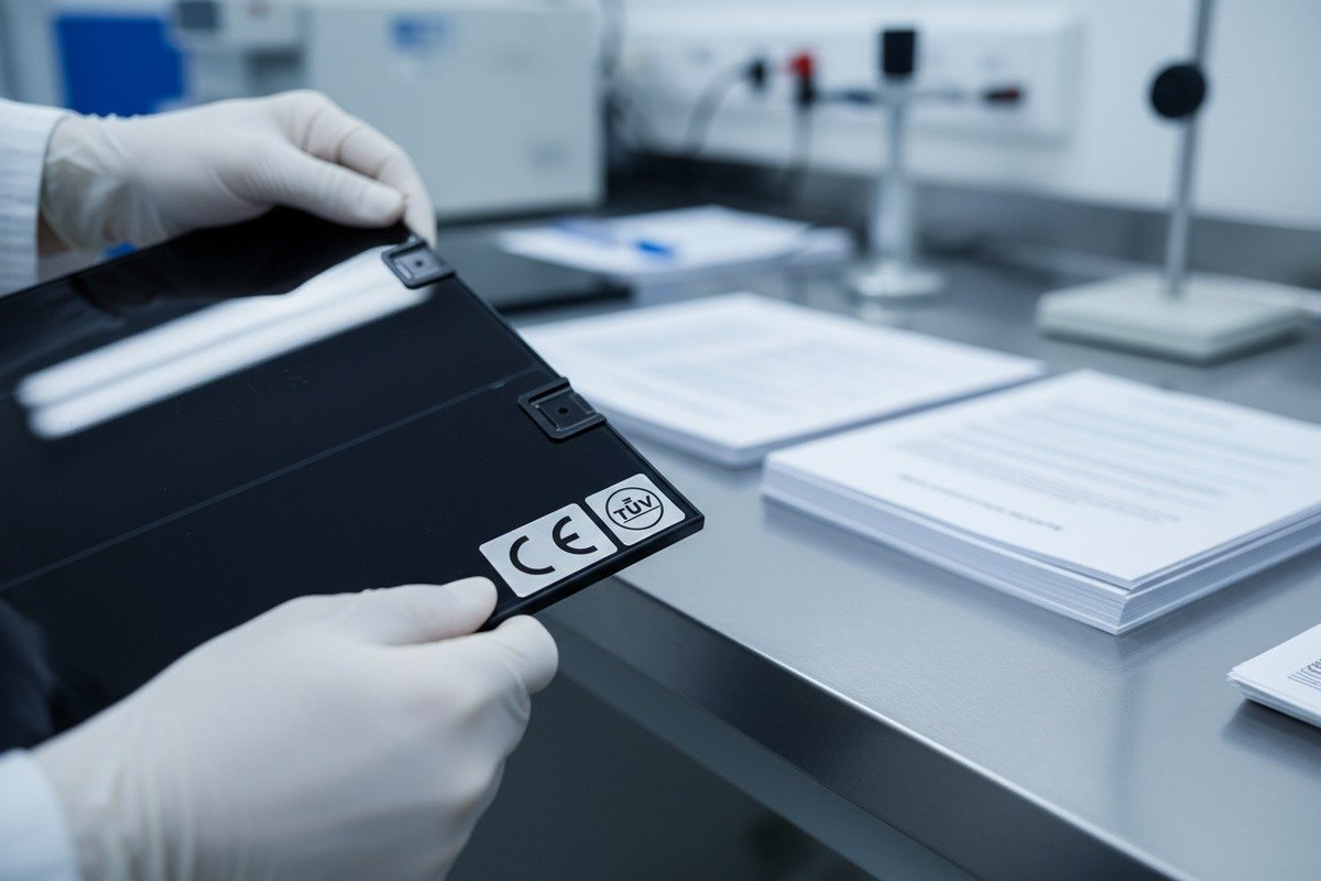 Required CE marking and IEC documentation for solar tiles meeting European building standards (ID#3)