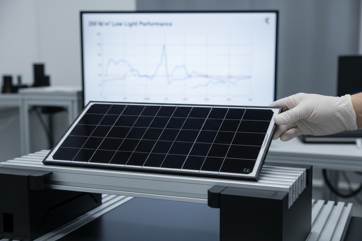 Verifying solar shingle low-light conversion efficiency using IEC 61215 reports and PVGIS simulations (ID#2)