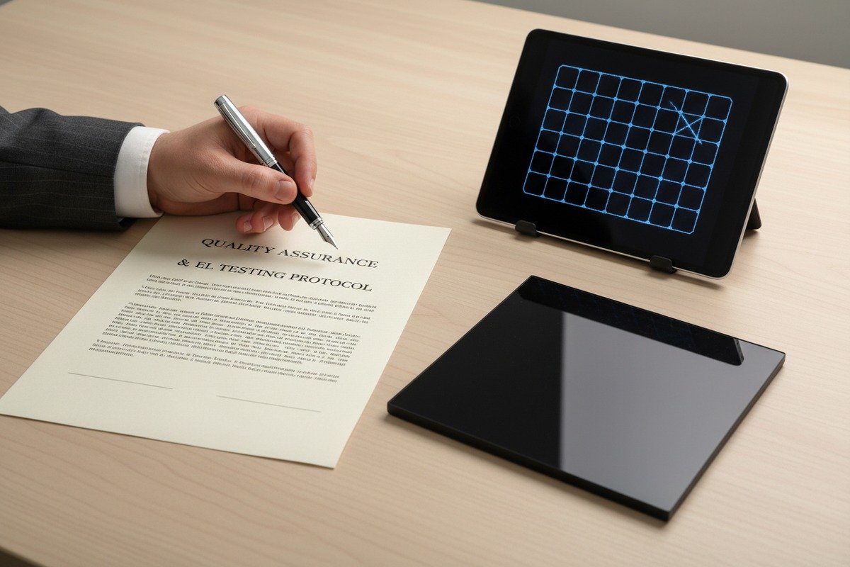 Specifying 100% piece-by-piece EL testing requirements and defect criteria in solar purchase contracts (ID#2)