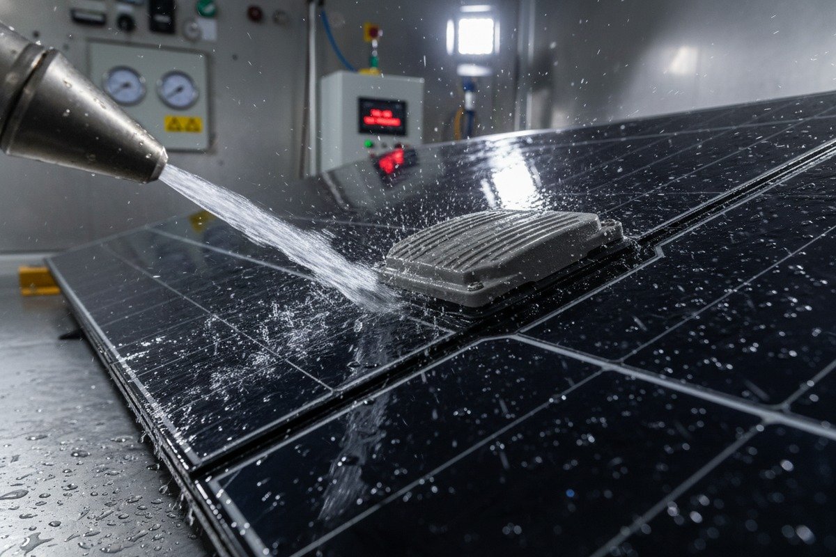 Verifying IP68 waterproof rating for solar components against wind-driven rain and freeze-thaw cycles (ID#2)